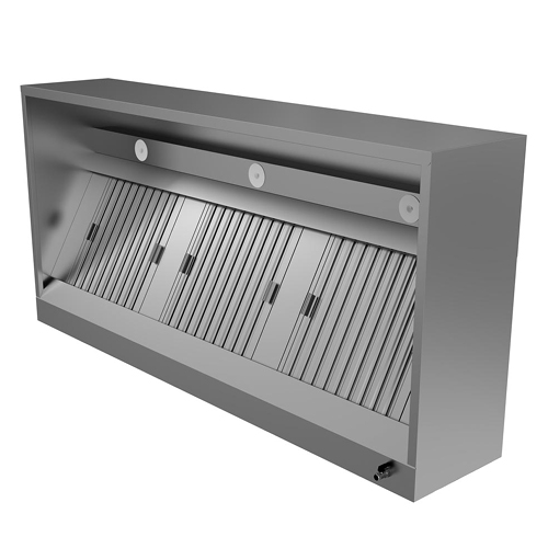 Afzuigkap doosmodel 2000x950xH400 mm | Inclusief LED verlichting