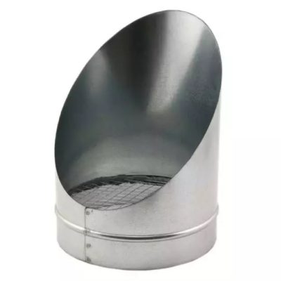 Buisrooster 45° met vogelgaas | Ø100 mm