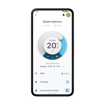 Daikin app op telefoon