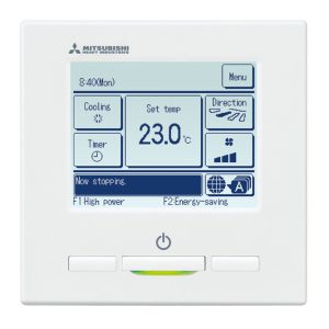 mitsubishi wand bediening airco ecotouch