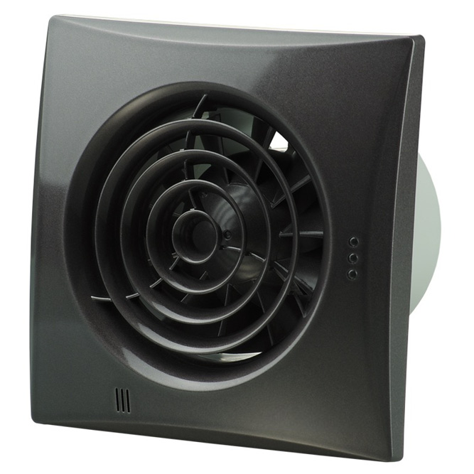 vents badkamerventilator quiet zwart
