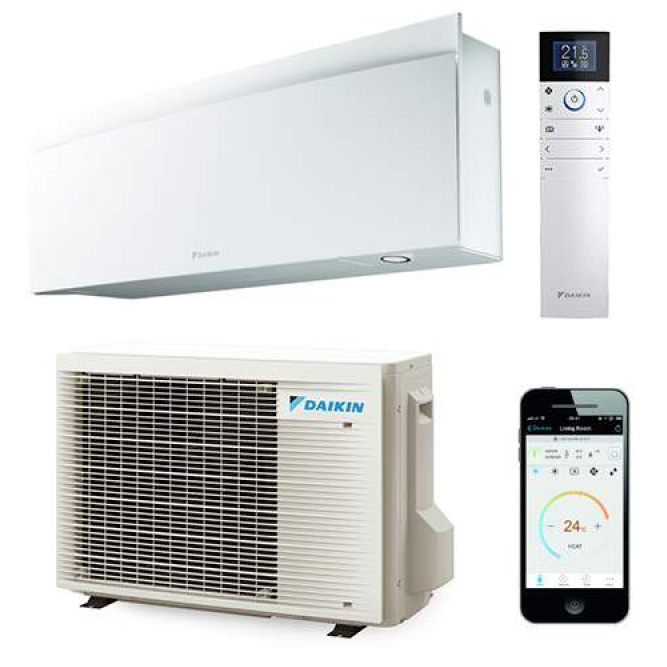 Daikin wandmodel Emura 2,0 kW | Single-split | WiFi | Wit | FTXJ20MW