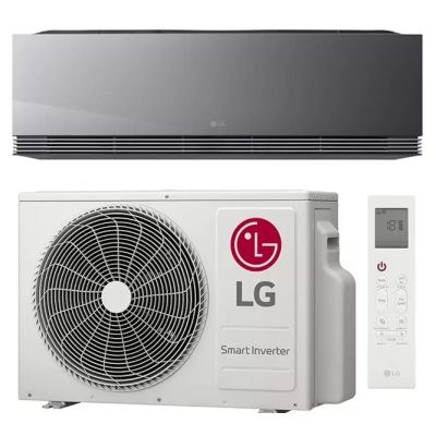 LG wandmodel ARTCOOL AI Air 5,0 kW | Single-split airco | WiFi | Mirror zwart | AA18SP set