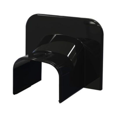 Tecnosystemi Optima plafond/wand eindstuk TA75 Zwart