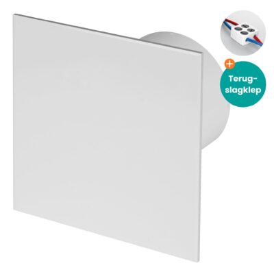 Awenta badkamer ventilator met terugslagklep 100 mm