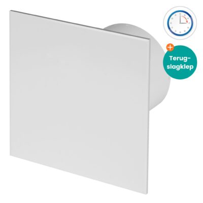 awenta badkamerventilator met timer en terugslagklep