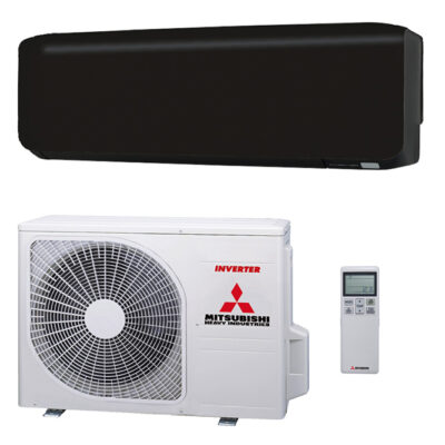 Mitsubishi wand airco single-split set SRK-ZS-WFB Zwart